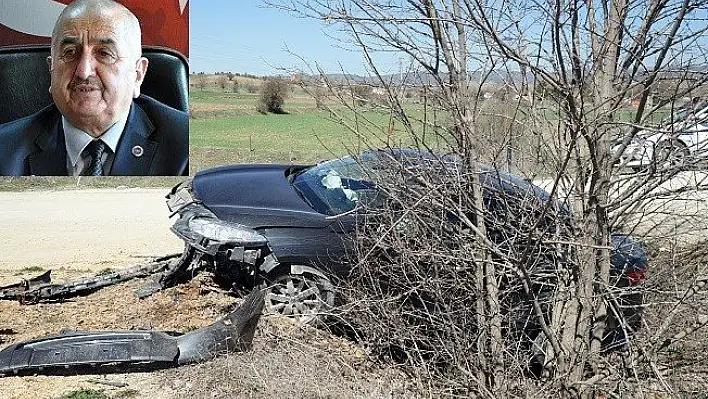 Pınarbaşı Belediye Başkanı trafik kazası geçirdi