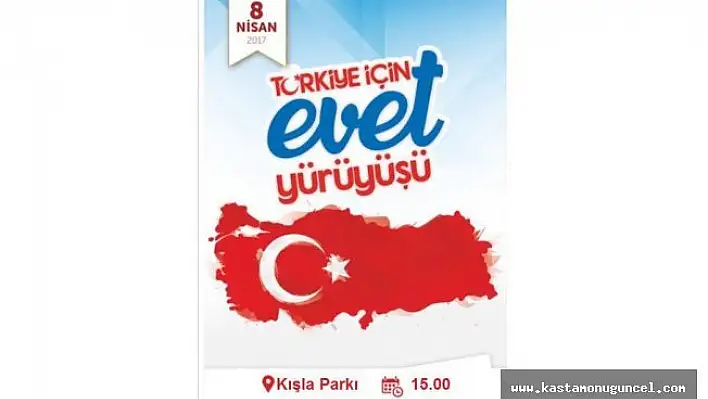 TÜGVA Öncülüğünde &quotTürkiye İçin Evet Yürüyüşü"