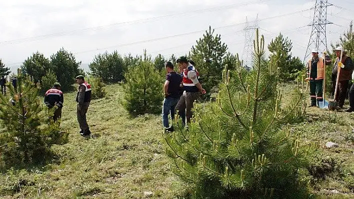 Mahkumun ifadesi üzerine iş makinesiyle ceset arandı