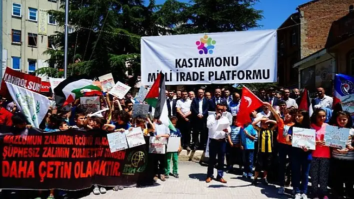 Kastamonu Milli İrade Platformu'ndan İsrail'e tepki