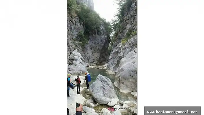 Kastamonu'da kanyonda bir kişi kayboldu