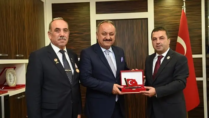 Şehit aileleri ve gaziler, Başkan Babaş'ı ziyaret etti