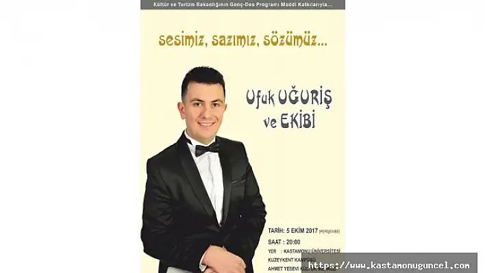 TRT Sanatçısı Ufuk Uğuriş, konser verecek