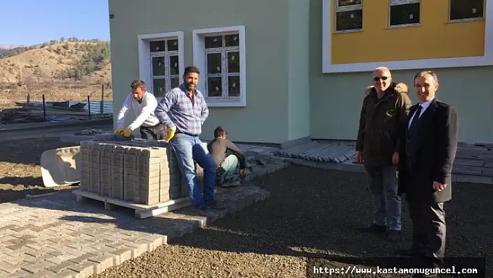 Hanönü'de ortaokul inşaatı çalışmaları