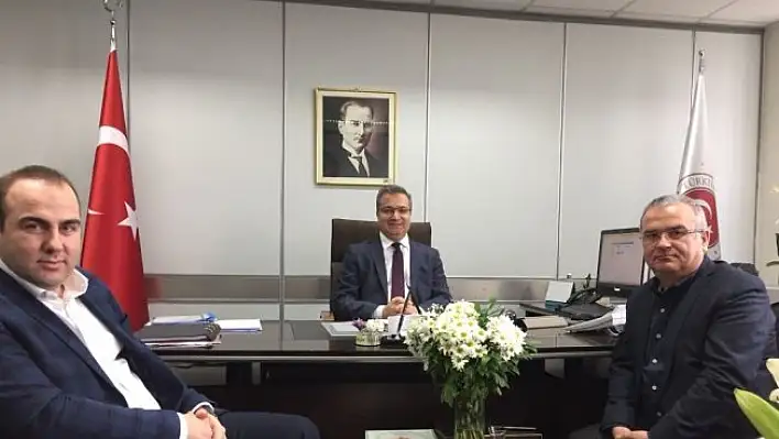 Gülamoğlu ve Alkıkulaç, Genel Müdür Şahin'i ziyaret etti