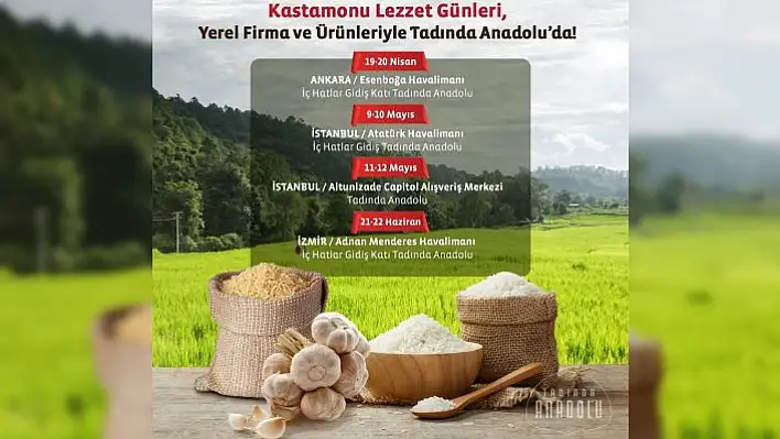 'Kastamonu Lezzet Günleri' etkinliği başlıyor
