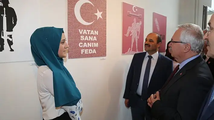 Üniversite öğrencilerinden 'Şehitlik ve Vatan' sergisi