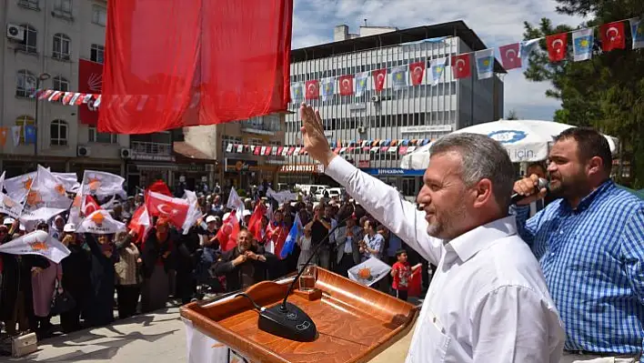 AK Parti Taşköprü mitingine büyük ilgi!