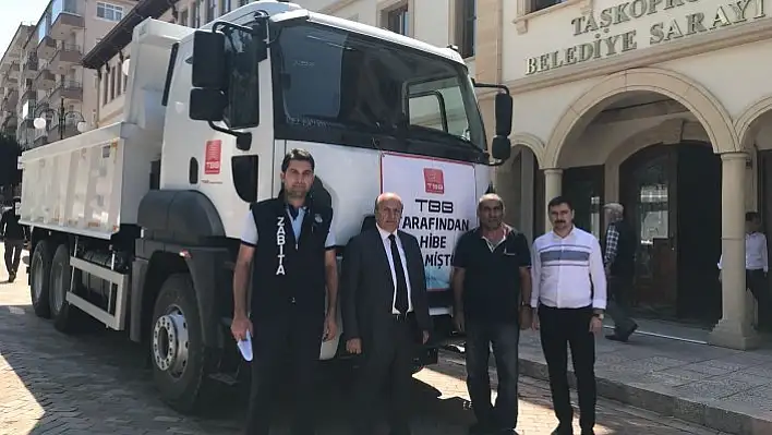 TBB, Taşköprü'ye 1 kamyon hibe etti