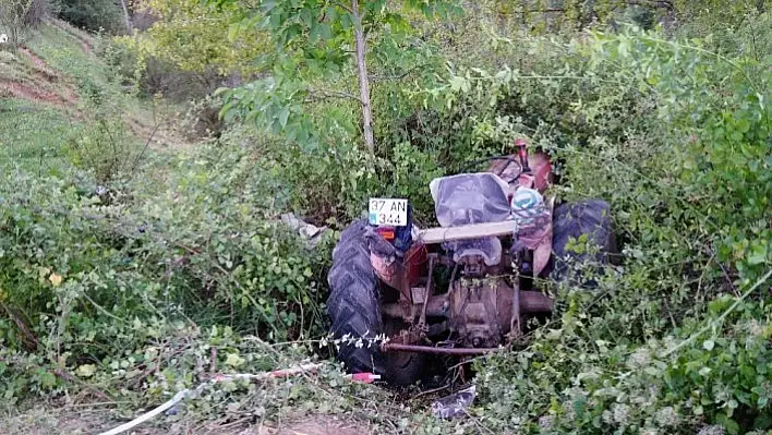 Kastamonu'da traktör ile otomobil çarpıştı: 1 ağır yaralı