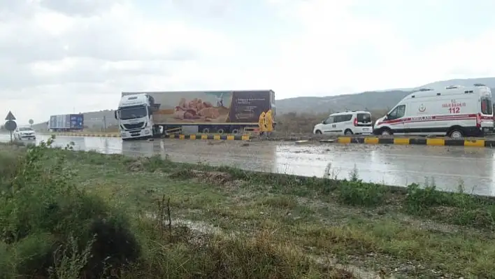 Tosya'da tır kazası: 1 yaralı