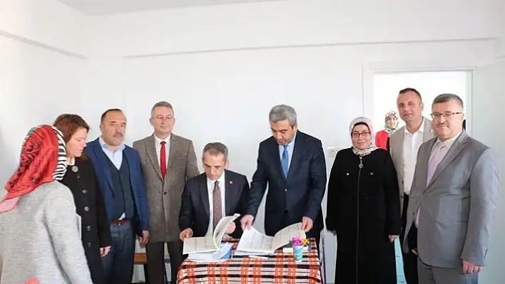 Kaymakam Pişkin, Diyanet ve Halk Eğitim kurslarını ziyaret etti