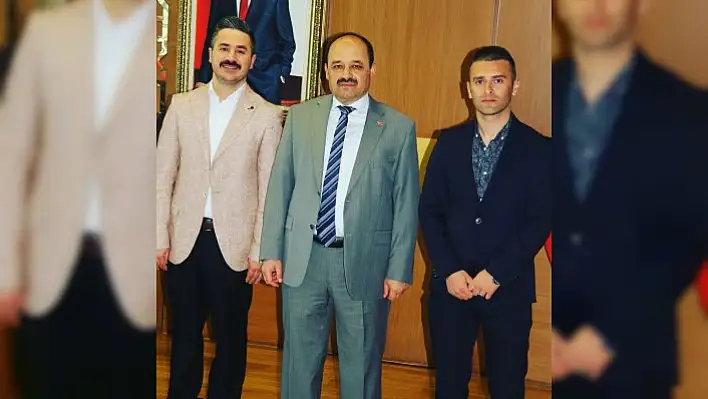 Muhtar Adayı Kerim, Rektör Aydın'ı ziyaret etti