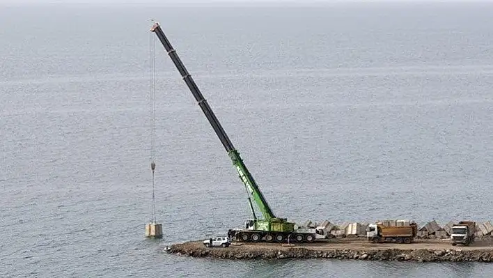 Denizkonak Balıkçı Barınağı'nda, yüzde 70 fiziki gerçekleşme tamamlandı