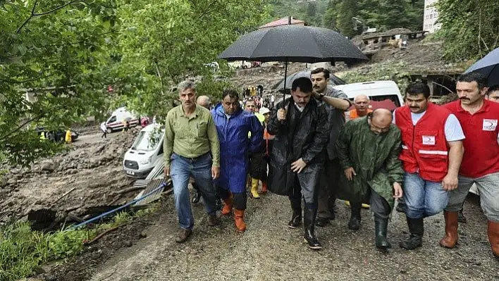 Bakan Kurum &quot7 vefat, 3 kayıp ve 2 yaralı var"