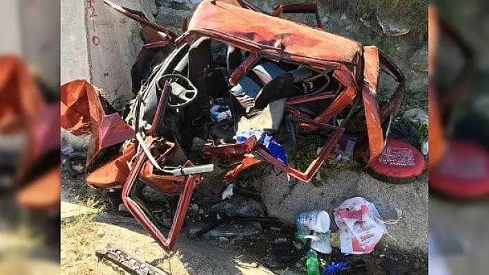 Yol kenarında mola veren aileye otomobil çarptı: 1 ölü, 10 yaralı