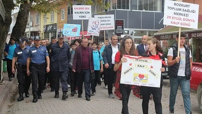 Kalp sağlına dikkat çekmek için yürüdüler