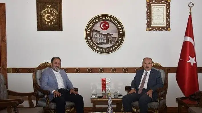 Eski vekil Demir, Vali Karadeniz, Rektör Topal ve Başkan Aydoğan ile görüştü