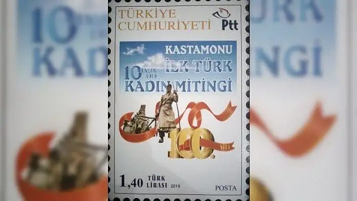 İlk Kadın Mitingi etkinlikleri kapsamında posta pulu bastırıldı