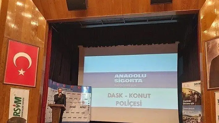 Muhtarlar ve çiftçiler, TARSİM ve DASK konusunda bilgilendirildi