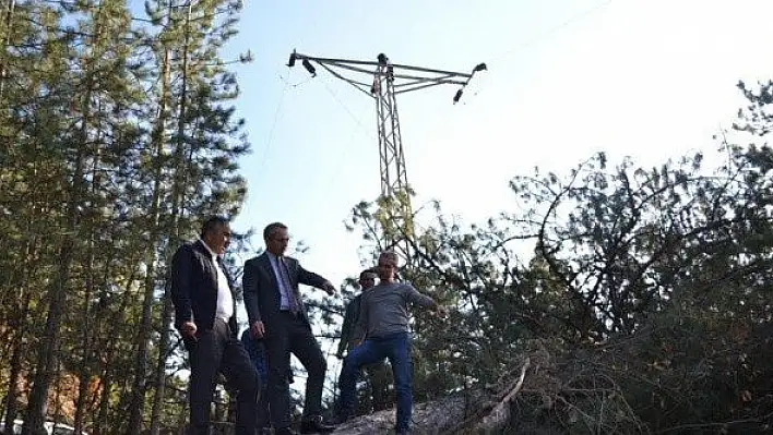 Tosya Dipsizgöl'de enerji nakil hattı yenileniyor