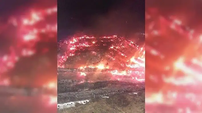Kastamonu'da Fındıklı Yaylasında bulunan yayla evi yandı