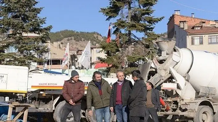 Kaymakam Pişkin, Hükümet Konağı inşaatında incelemelerde bulundu