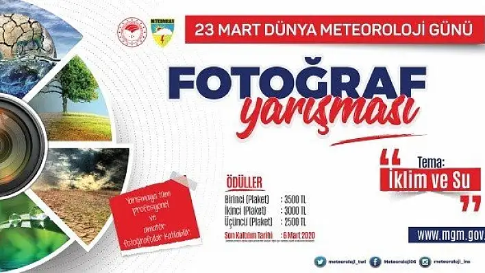 Meteoroloji Genel Müdürlüğü Ödüllü Fotoğraf Yarışması düzenliyor