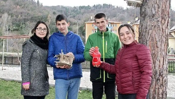 Özel eğitim öğrencilerinden &quotyürekleri ısıtan" proje
