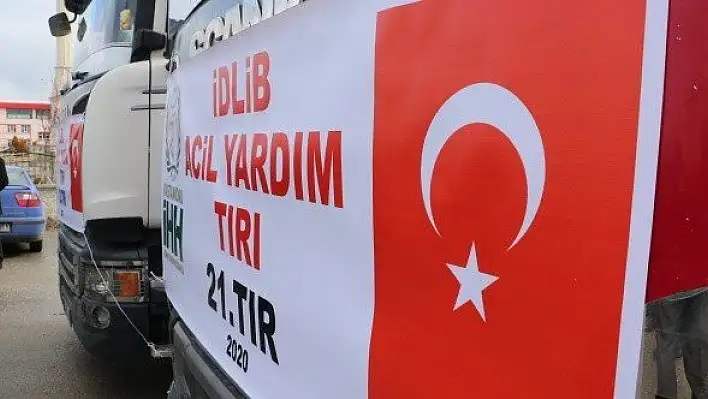 Kastamonu İHH'den İdlib'e 2 tır yardım malzemesi gönderildi