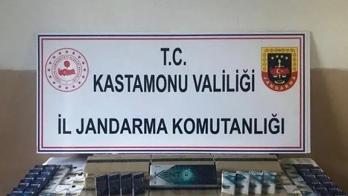 Tosya'da 385 paket kaçak sigara ele geçirildi