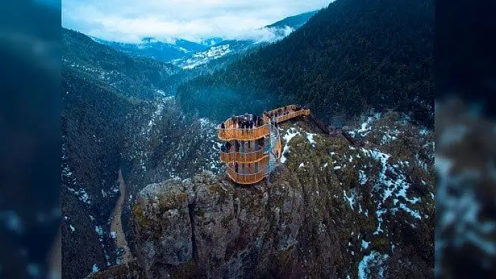Valla Kanyonu'na yaptırılan seyir terası hizmete girdi