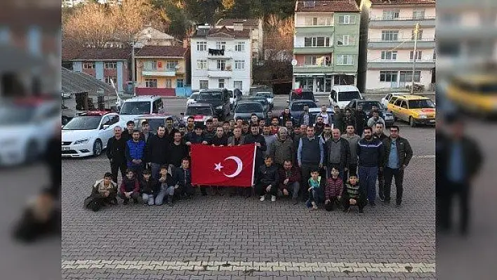 Hanönü'de İdlib şehitleri için konvoy düzenlendi