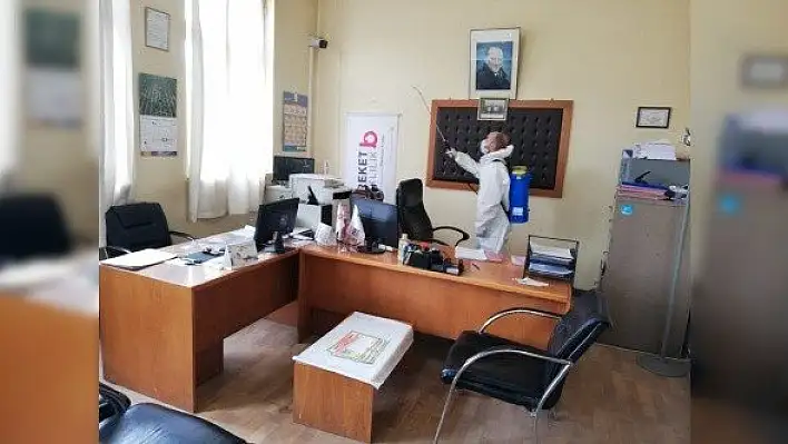 Hanönü'de yeni tip koronavirüse karşı dezenfekte çalışması