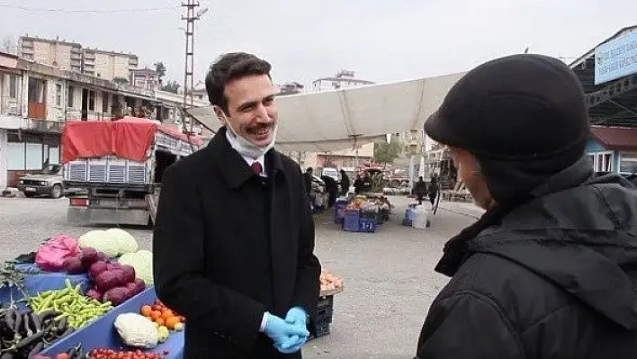 Kaymakam Açıkgöz'den koronavirüs denetimi!