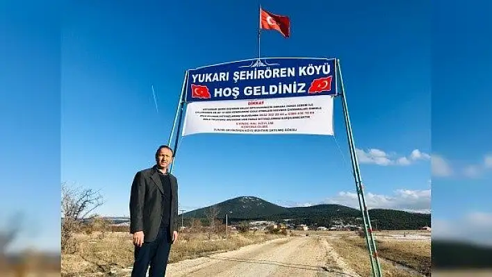 Köy muhtarından 14 günlük karantina tedbiri