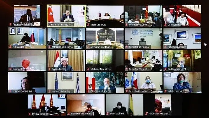 Bakan Koca, DSÖ'ye Türkiye'nin Covid-19 mücadelesini anlattı
