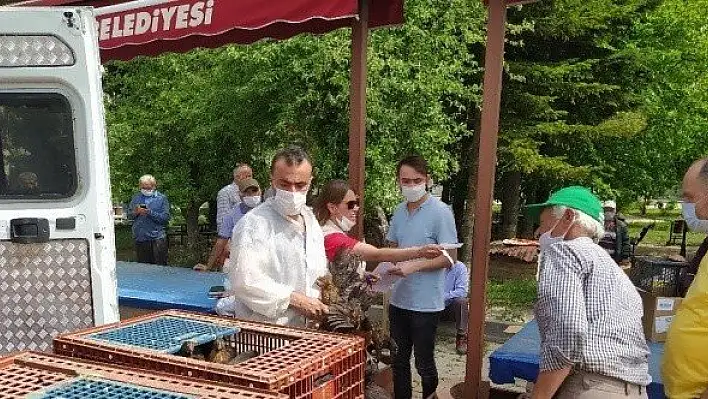 Daday Ziraat Odası, çiftçilere tavuk, hindi ve civciv dağıttı