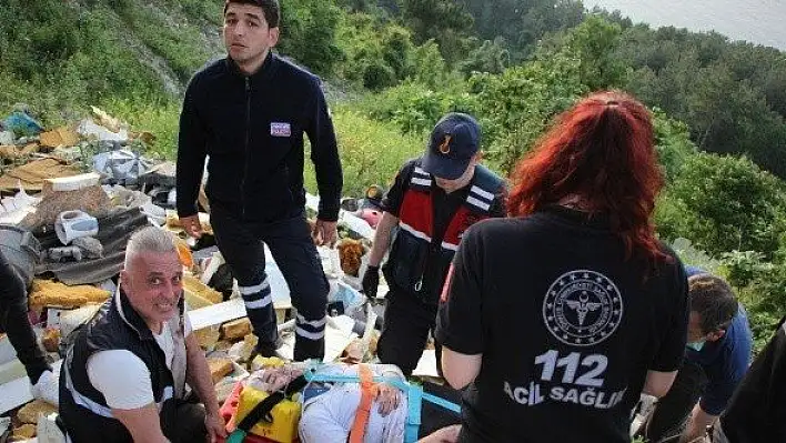 Genç kız fotoğraf çekerken uçuruma yuvarlandı! 2 saatte kurtarıldı