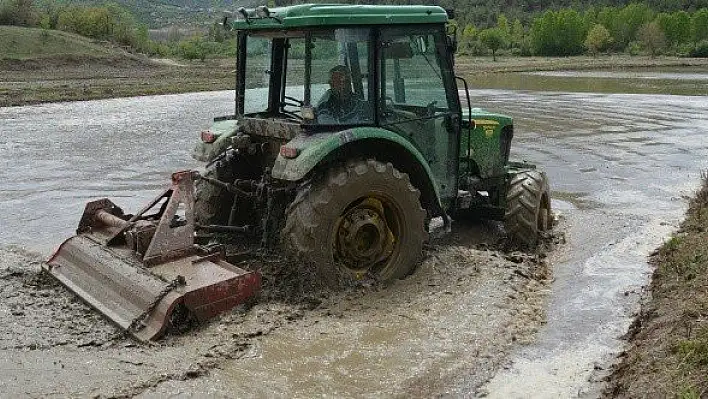 Hanönü'de çeltik ekimi başladı