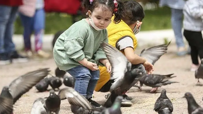 Kastamonu'da 14 yaş ve altı çocuklar sokağın tadını çıkardı