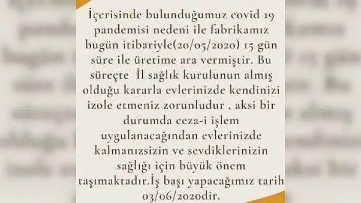 Tekstil fabrikasındaki 300 işçiye test yapıldı! Bazıları pozitif çıktı