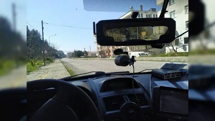 Abana'da radarla hız denetimi yapılıyor