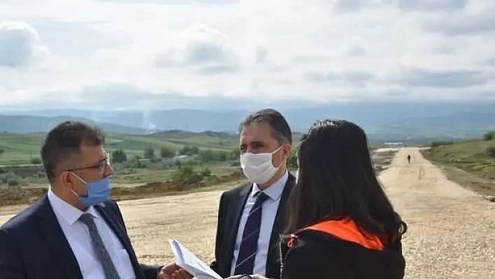 Kaymakam Çenet ve Başkan Çatal, OSB'de incelemelerde bulundu