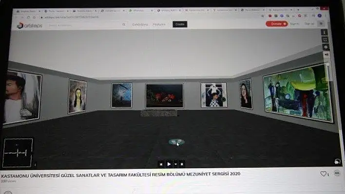 KÜ'de mezuniyet sergisi sanal ortamda yapıldı