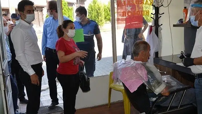 Hanönü'de Kovid-19 denetimi yapıldı
