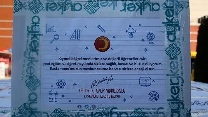 Kastamonu'dan 81 ilde 81 okulla &quotilk teneffüs" helvası