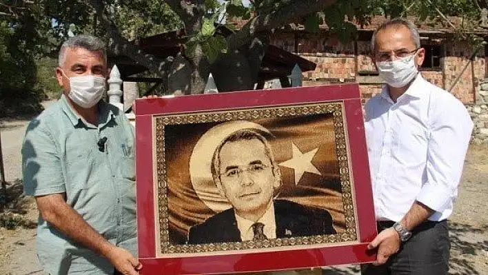Muhtar Söylemiş, Kaymakam Pişkin'e teşekkür etti