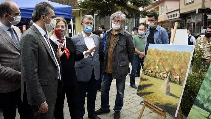 Kızılcasu Uluslararası Resim Çalıştayı Sergisi açıldı