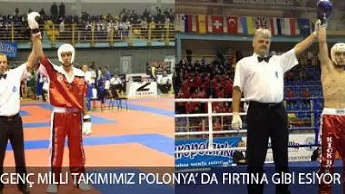 Genç Milli Takımımız Avrupa Kick Boks Şampiyonasında Fırtına Gibi Esiyor